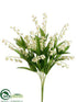 Silk Plants Direct Lily of the Valley Bush - Cream - Pack of 12