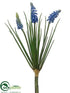Silk Plants Direct Muscari Bush - Helio Blue - Pack of 12