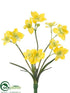 Silk Plants Direct Narcissus Bush - Yellow - Pack of 36