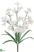 Silk Plants Direct Dendrobium Orchid Bush - White - Pack of 12