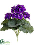 Silk Plants Direct Primula Bush - Purple - Pack of 6