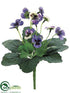 Silk Plants Direct Pansy Bouquet - Lavender Blue - Pack of 24