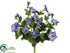 Silk Plants Direct Petunia Bush - Blue Helio - Pack of 12