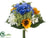 Sunflower, Daisy, Hydrangea Bouquet - Yellow Blue - Pack of 6