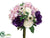 Hydrangea, Ranunculus, Anemone Bouquet - Purple Lavender - Pack of 6