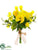 Ranunculus, Tulip, Sweet Pea Bouquet - Yellow - Pack of 6