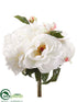 Silk Plants Direct Peony Bouquet - Cream - Pack of 6