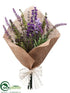 Silk Plants Direct Lavender Bouquet - Lavender Purple - Pack of 12