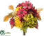 Silk Plants Direct Hydrangea, Sunflower, Artichoke Bouquet - Green Brick - Pack of 6
