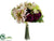 Dahlia, Ranunculus Bouquet - Burgundy Green - Pack of 6