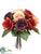 Rose Bouquet - Wine Plum - Pack of 4