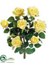 Silk Plants Direct Confetti Rose Bush - Yellow - Pack of 6
