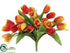 Silk Plants Direct Rainbow Tulip Bush - Flame Two Tone - Pack of 12