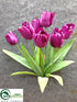 Silk Plants Direct Tulip Bush - Violet - Pack of 12