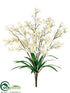 Silk Plants Direct Tweedia Flower Bush - Cream White - Pack of 12