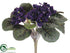 Silk Plants Direct African Violet Bush - Everglade - Pack of 24