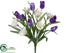 Silk Plants Direct Tulip, Crocus Bush - Purple Lavender - Pack of 12