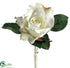 Silk Plants Direct Rose Boutonniere - White - Pack of 24
