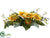 Sunflower, Daisy Centerpiece - Yellow White - Pack of 2