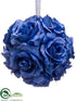 Silk Plants Direct Rose Kissing Ball - Blue - Pack of 6