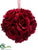 Rose Kissing Ball - Red - Pack of 6