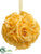 Rose Kissing Ball - Yellow - Pack of 6