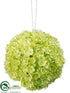 Silk Plants Direct Viburnum Kissing Ball - Lime - Pack of 12