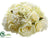 Rose, Hydrangea Ball - Cream Green - Pack of 4