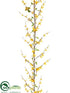 Silk Plants Direct Forsythia Garland - Yellow - Pack of 12
