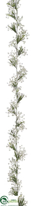 Silk Plants Direct Gypsophila Garland - White - Pack of 6