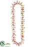 Silk Plants Direct Frangipani Lei - Pink Hot - Pack of 24