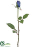 Silk Plants Direct Rose Bud Spray - Blue - Pack of 24