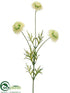 Silk Plants Direct Berry Allium Spray - Cream Green - Pack of 12