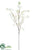 Silk Plants Direct Blossom Spray - White - Pack of 6