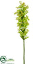 Silk Plants Direct Euphorbia Blossom Spray - Green Violet - Pack of 6