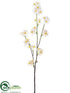 Silk Plants Direct Quince Blossom Spray - Peach - Pack of 12