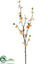 Silk Plants Direct Cherry Blossom Spray - Peach - Pack of 12