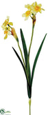 Silk Plants Direct Daffodil Spray - Yellow Yellow - Pack of 12