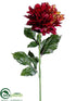 Silk Plants Direct Dahlia Spray - Burgundy - Pack of 12