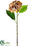 Silk Plants Direct Hydrangea Spray - Brown Two Tone - Pack of 12