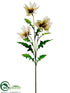 Silk Plants Direct Tropical Lantern Spray - White Burgundy - Pack of 12