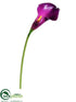 Silk Plants Direct Mini Calla Lily Spray - Eggplant - Pack of 12
