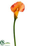 Silk Plants Direct Calla Lily Spray - Orange Two Tone - Pack of 12
