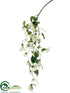 Silk Plants Direct Hanging Petunia Spray - Cream Green - Pack of 6