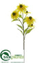 Silk Plants Direct Rudbeckia Spray - Yellow - Pack of 12