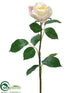 Silk Plants Direct Rose Bud Spray - Cream Pink - Pack of 12