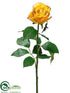 Silk Plants Direct Large Rose Bud Spray - Yellow Beauty - Pack of 12