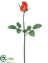 Silk Plants Direct Rose Bud Spray - Orange - Pack of 12