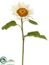 Silk Plants Direct Sunflower Spray - White - Pack of 12