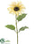 Sunflower Spray - Yellow Light - Pack of 12